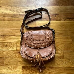 Antik Kraft Brown Western Crossbody Bag